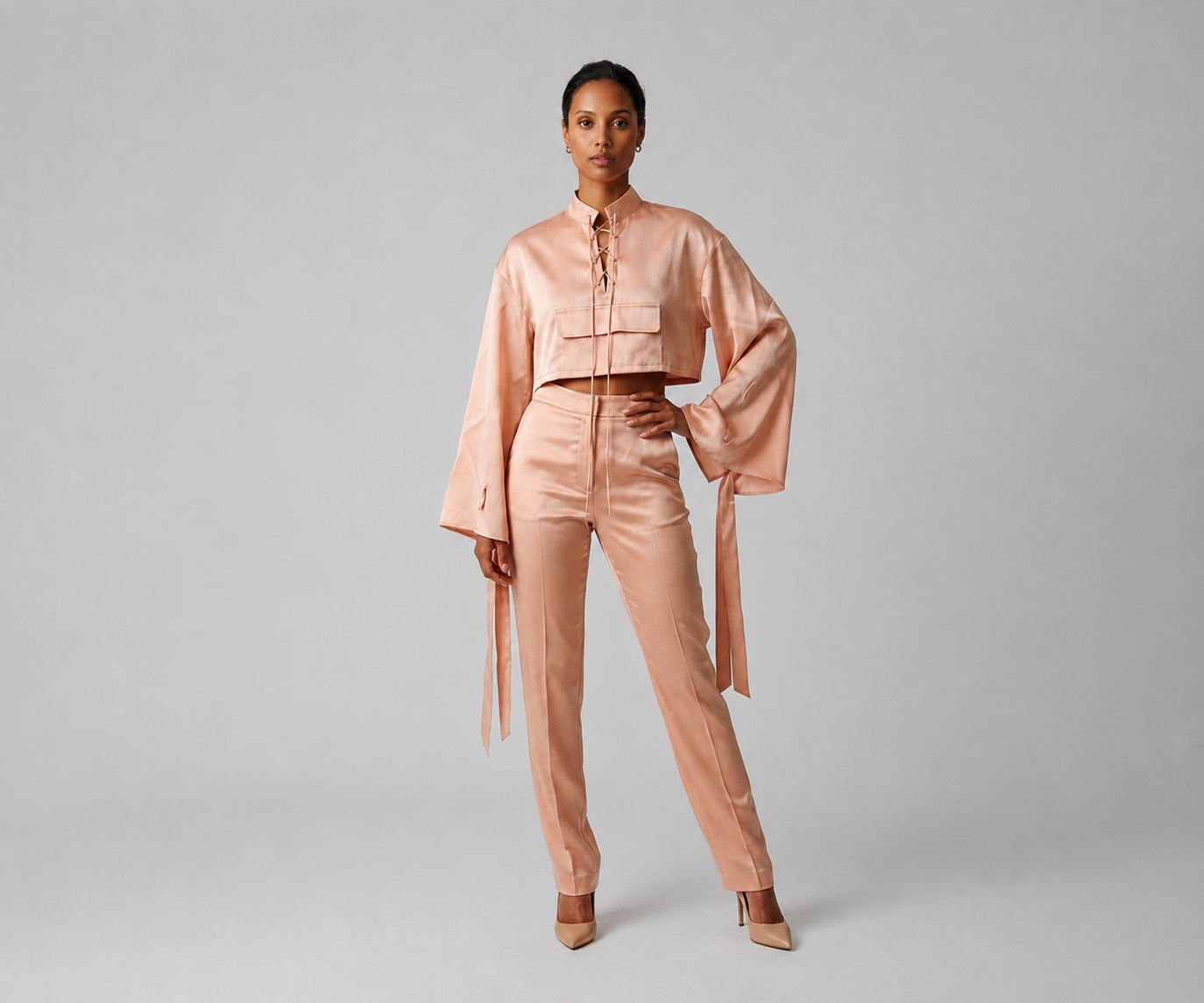 Silk Gazar Utility Top