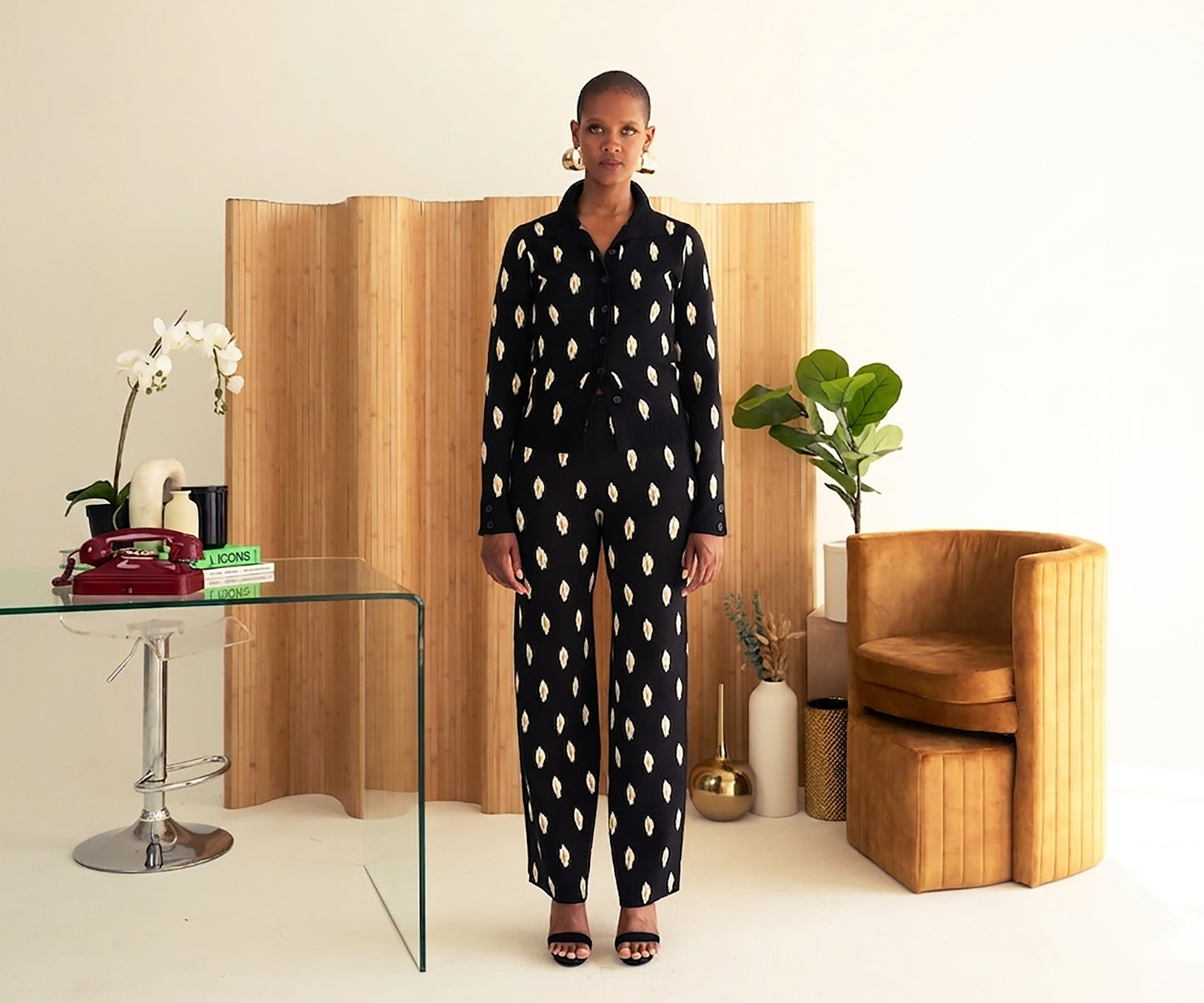Tribal Dot Knit Trouser