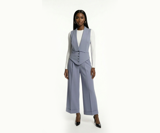 The Selma Cropped Wide Leg Trouser