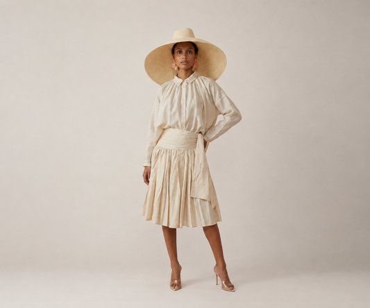 Jane Poet Blouse - Ecru - June 30th Delivery