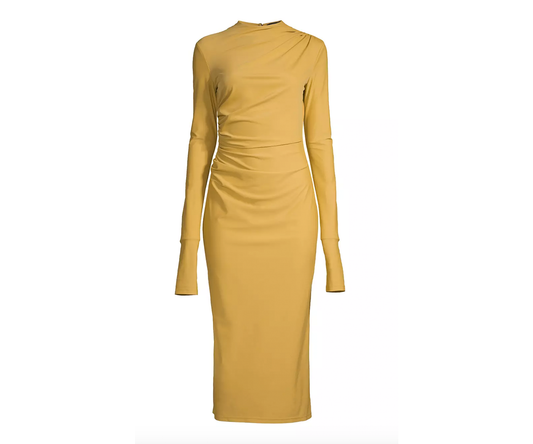 Double Ruched Dress - Marigold