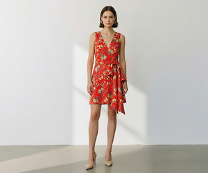 floral mini wrap dress Mini Floral Wrap Dress – Undra Celeste New York