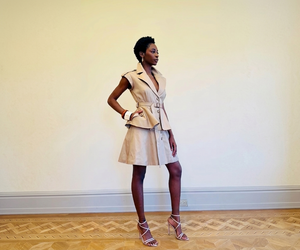 Trench Mini Flare Dress