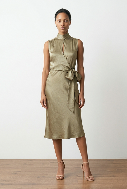 Sleeveless Joi Dress - Sage - June Delivery