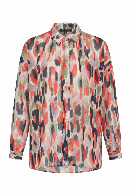 Jane Poet Clip Dot Blouse - Bold Stokes - June Delivery