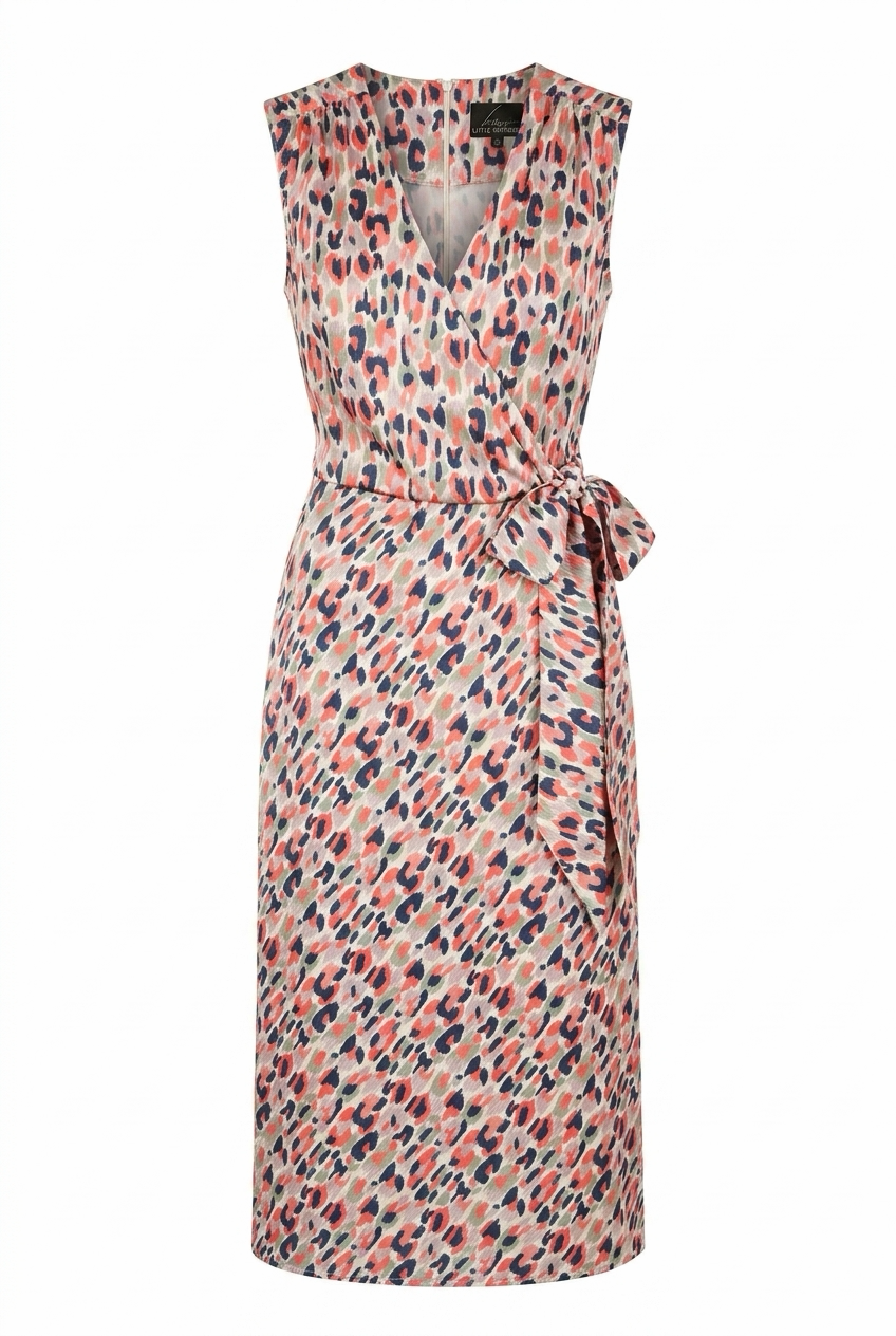 Sleeveless V-Neck Joi Dress - Strokes - June Delivery