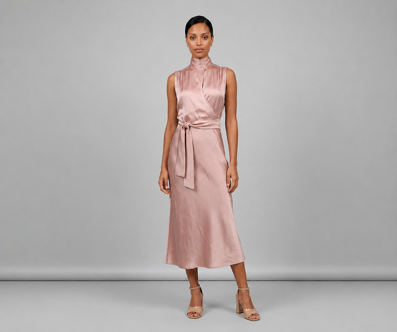 Sleeveless Joi Dress  - Blush Pink