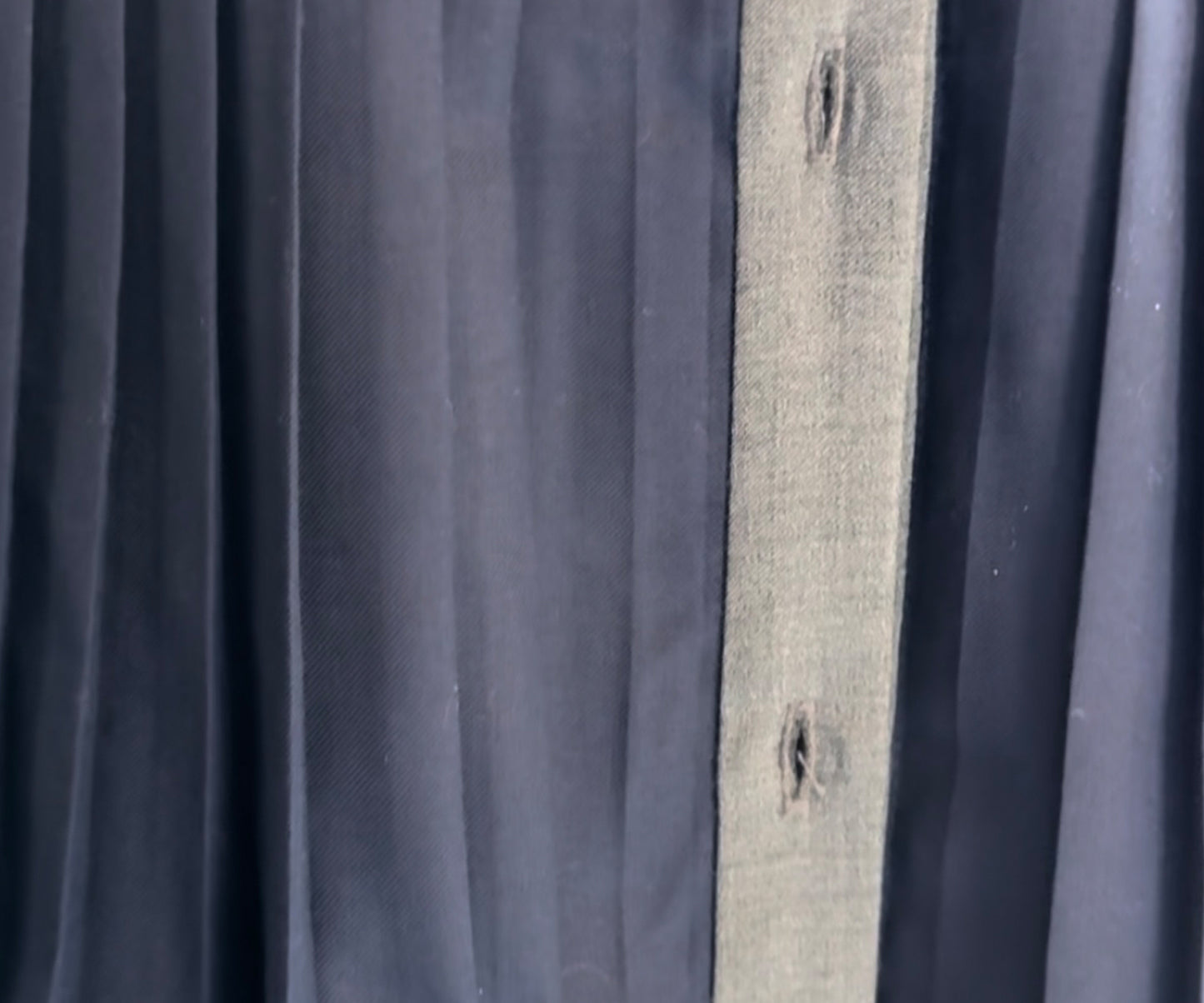 Color block Button Front Pleated Dress