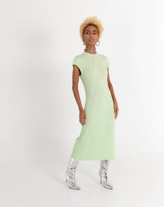 Light Knit Midi Dress - Mint