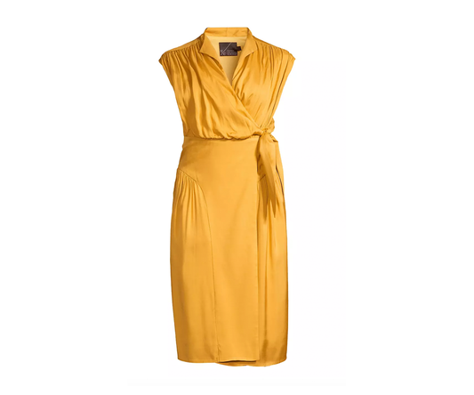Tammy Wrap Dress - Marigold