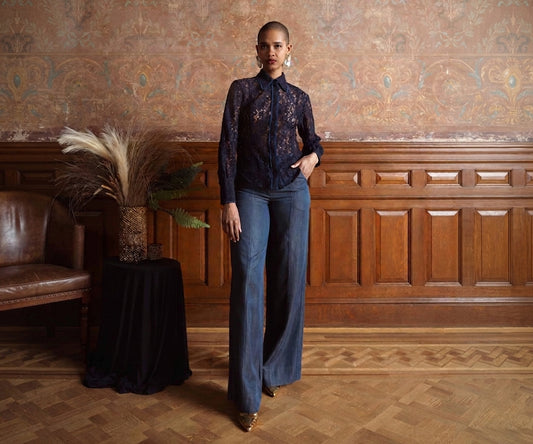 Lily Lace Button Front Shirt