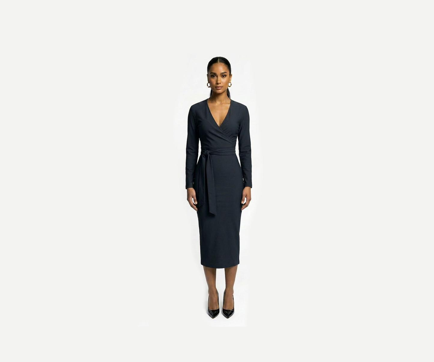 Maxi Fitted Joi Dress - Black - June 30th Delivery
