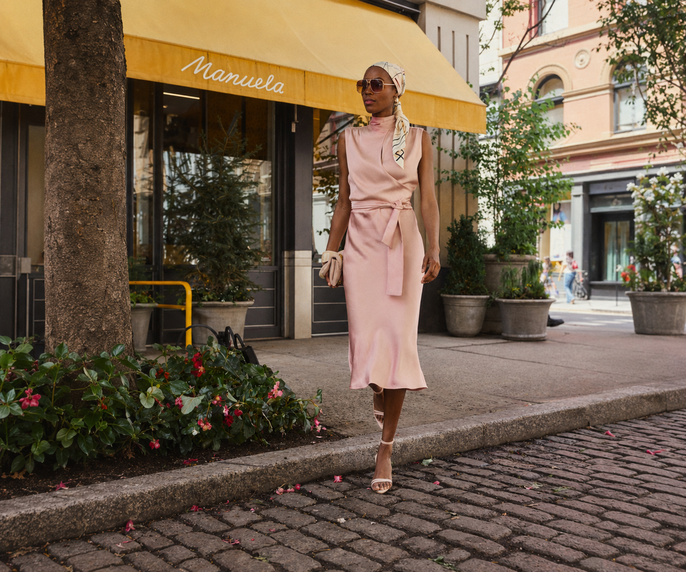 Sleeveless Joi Dress  - Blush Pink