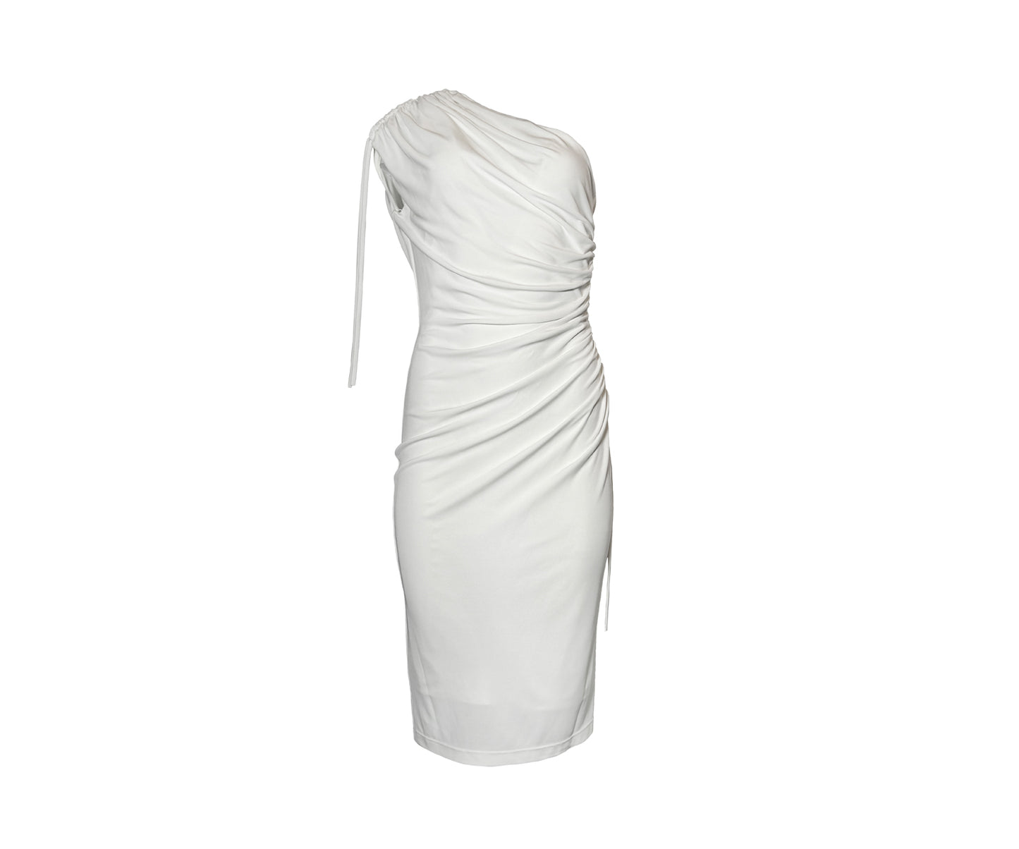 One Shoulder Ruched Dress