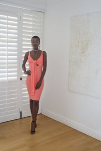 Apricot bodycon dress