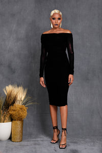 Black mesh dress 